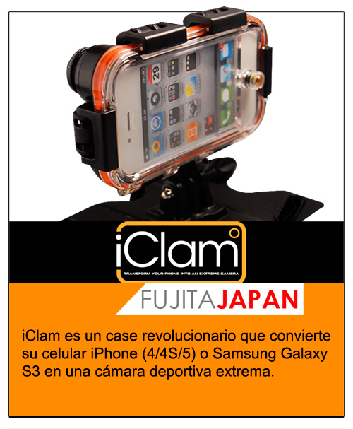 IClam transforma tu celular en una cámara extrema súper versátil - Fujita Japan